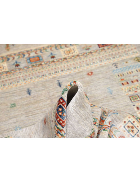 Rug Siva Pakistan 122x178 Grey Beige Red Blue G