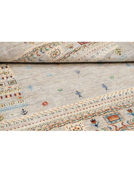 Rug Siva Pakistan 122x178 Grey Beige Red Blue G