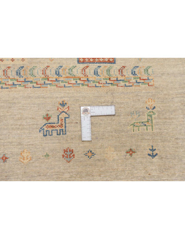 Rug Siva Pakistan 122x178 Grey Beige Red Blue G