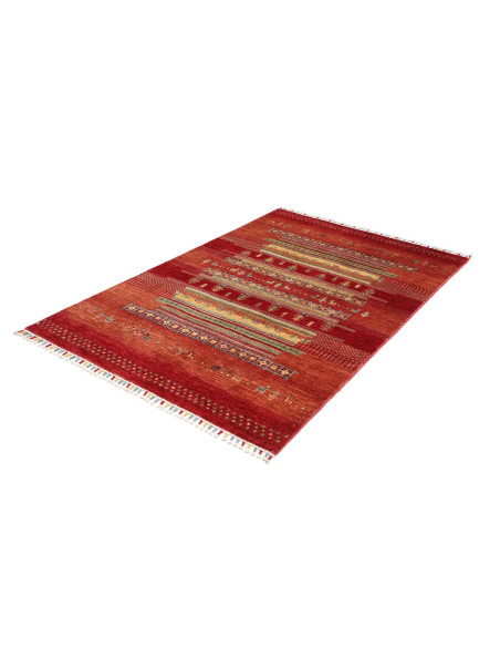 Rug Siva Pakistan 124x186 Red Orange Terracotta