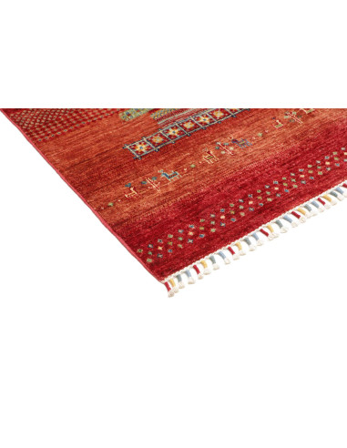 Rug Siva Pakistan 124x186 Red Orange Terracotta