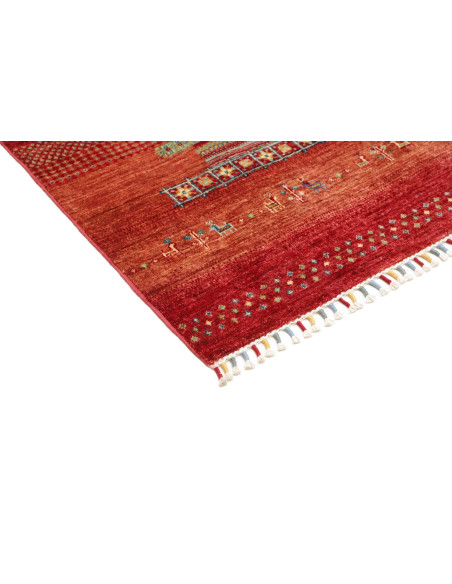 Rug Siva Pakistan 124x186 Red Orange Terracotta
