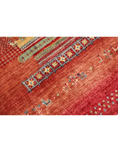 Rug Siva Pakistan 124x186 Red Orange Terracotta