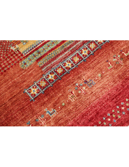 Rug Siva Pakistan 124x186 Red Orange Terracotta