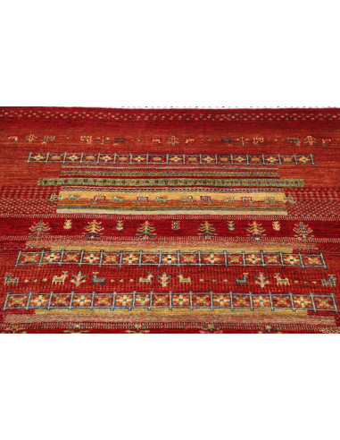 Rug Siva Pakistan 124x186 Red Orange Terracotta