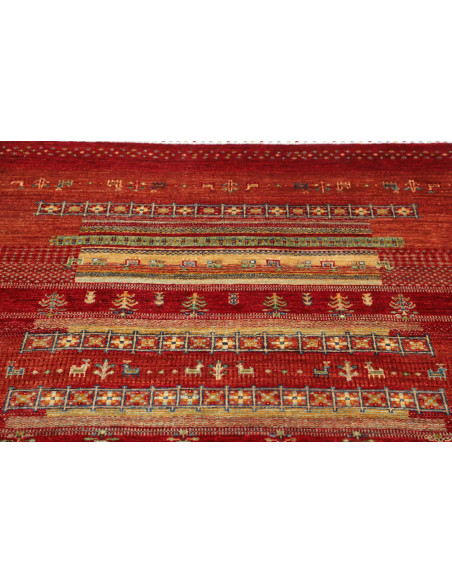 Rug Siva Pakistan 124x186 Red Orange Terracotta