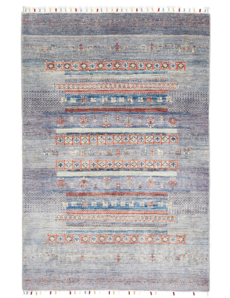 Rug Siva Pakistan 123x181 Blue Lavender Grey Re
