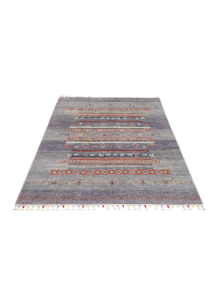 Rug Siva Pakistan 123x181 Blue Lavender Grey Re