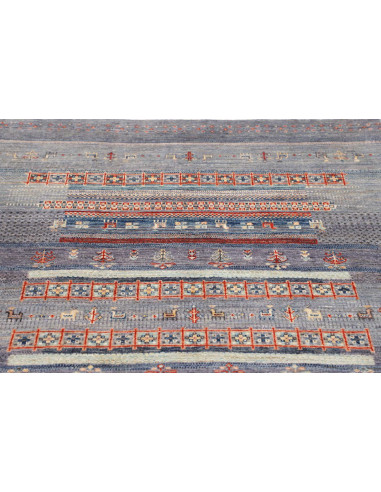 Rug Siva Pakistan 123x181 Blue Lavender Grey Re
