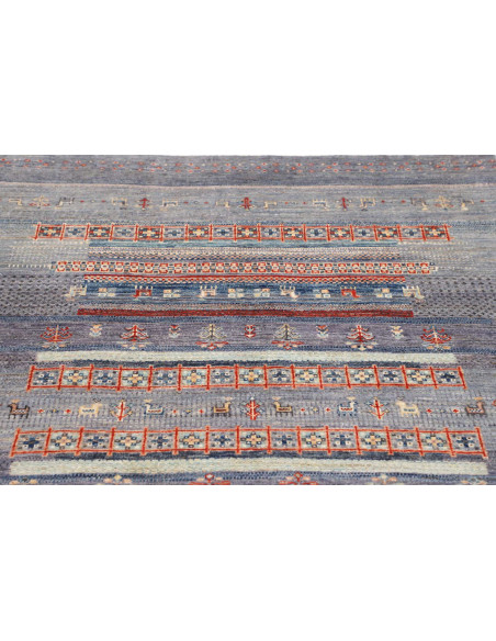 Rug Siva Pakistan 123x181 Blue Lavender Grey Re