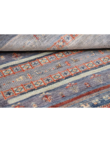 Rug Siva Pakistan 123x181 Blue Lavender Grey Re