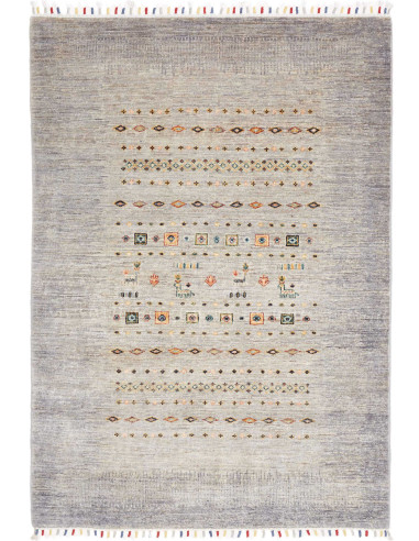 Rug Siva Pakistan 125x176 Grey Blue Peach Terra