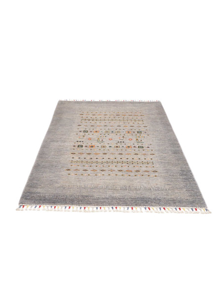 Rug Siva Pakistan 125x176 Grey Blue Peach Terra