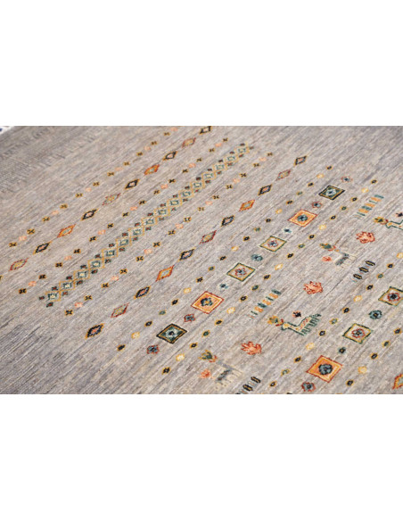 Rug Siva Pakistan 125x176 Grey Blue Peach Terra