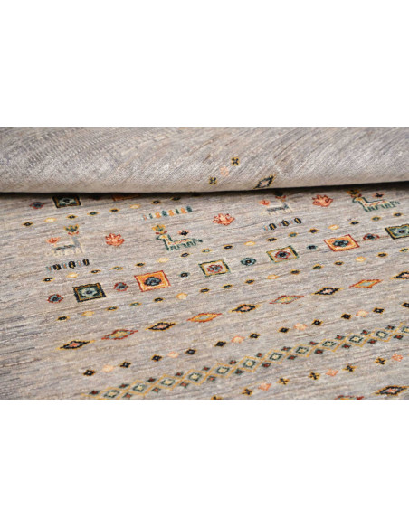 Rug Siva Pakistan 125x176 Grey Blue Peach Terra