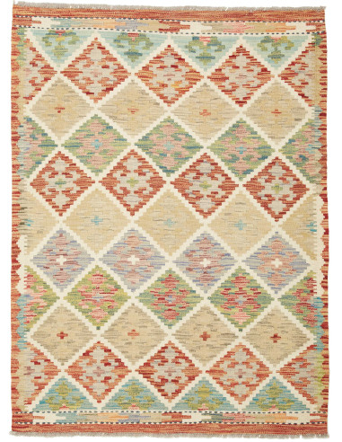 Kilim 109x139 Cm Kilim Afghanistan Hand-carded Wool