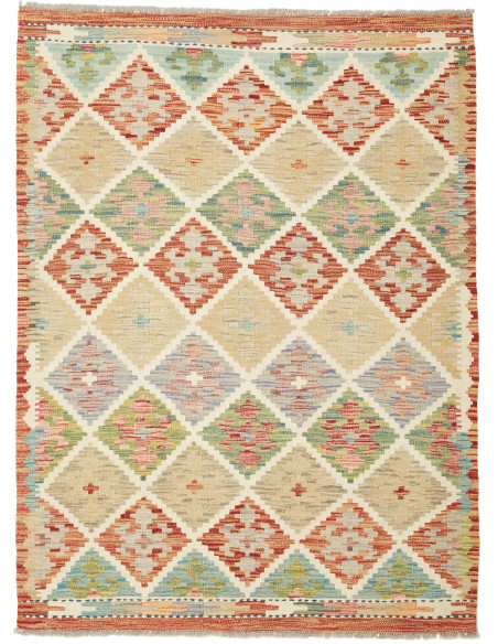 Kilim 109x139 Cm Kilim Afghanistan Hand-carded Wool