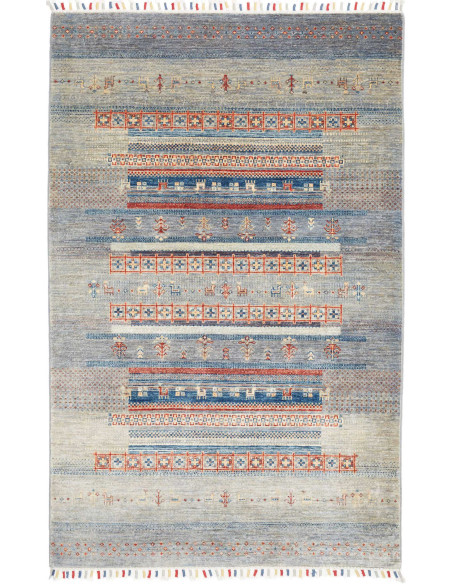 Rug Siva Pakistan 120x186 Light Blue Grey Blue