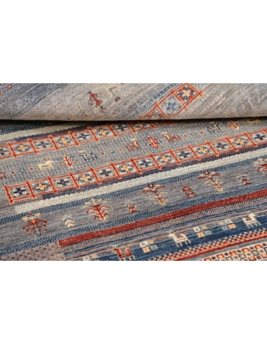 Rug Siva Pakistan 120x186 Light Blue Grey Blue
