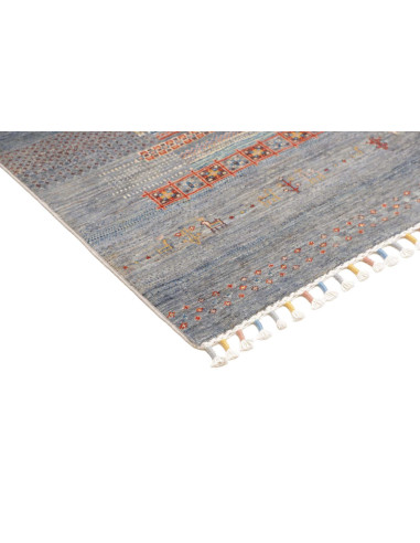 Rug Siva Pakistan 124x173 Blue Grey Terracotta