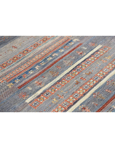 Rug Siva Pakistan 124x173 Blue Grey Terracotta