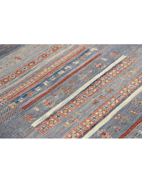 Rug Siva Pakistan 124x173 Blue Grey Terracotta