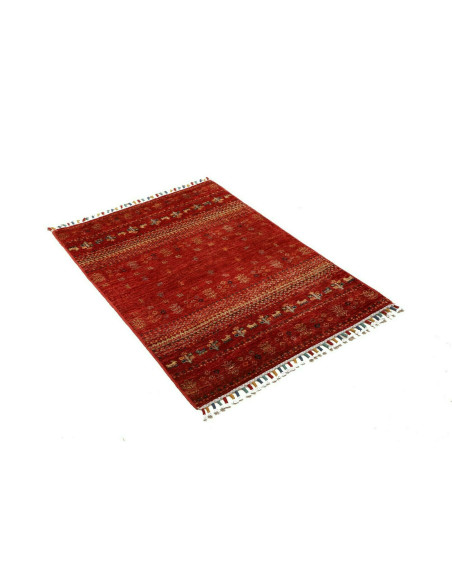 Tappeto Siva Pakistan 82x118 Rosso Intenso Oro