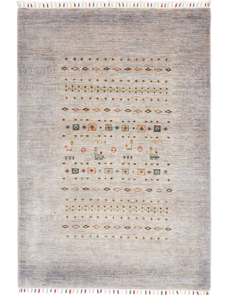 Rug Siva Pakistan 124x178 Muted Grey Multicolor