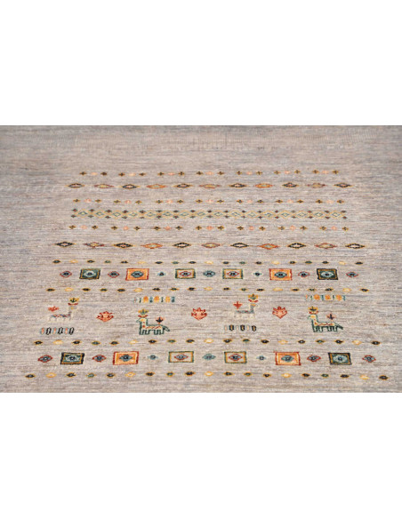 Rug Siva Pakistan 124x178 Muted Grey Multicolor