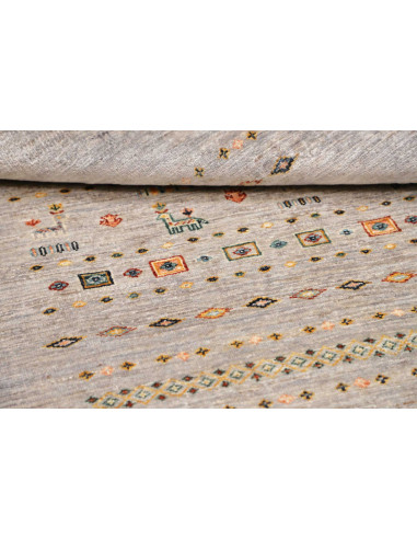 Rug Siva Pakistan 124x178 Muted Grey Multicolor