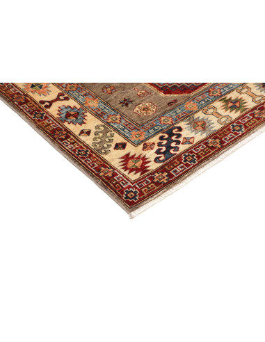Tappeto Kazak Fine Pakistan 122x190 Marrone Bei