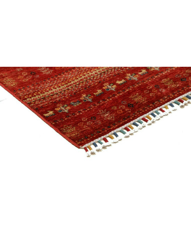 Tappeto Siva Pakistan 82x118 Rosso Intenso Oro