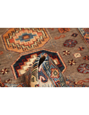 Tappeto Kazak Fine Pakistan 122x190 Marrone Bei