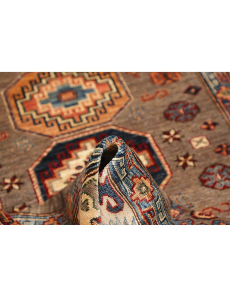 Tappeto Kazak Fine Pakistan 122x190 Marrone Bei