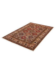 Tappeto Kazak Fine Pakistan 126x184 Grigio Taup 2