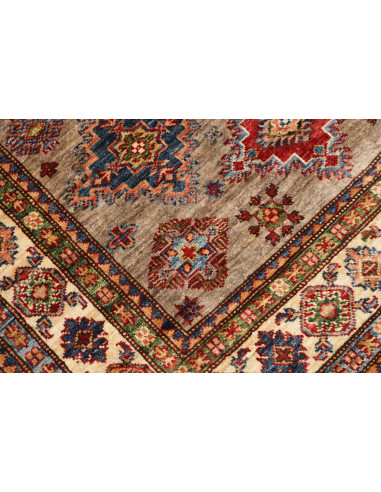 Rug Kazak Fine Pakistan 126x184 Taupe Grey Crea
