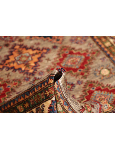 Rug Kazak Fine Pakistan 126x184 Taupe Grey Crea