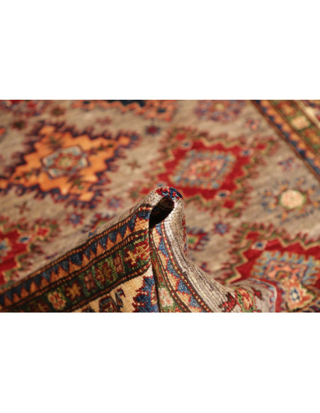 Rug Kazak Fine Pakistan 126x184 Taupe Grey Crea
