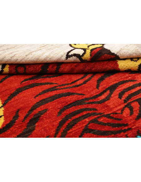 Tappeto Gabbeh Marrakech Pakistan 159x220 Rosso