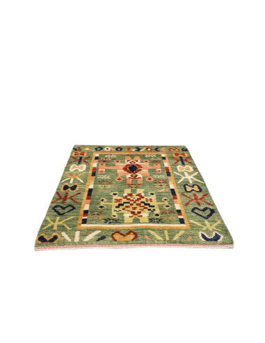 Tappeto Gabbeh Marrakech Pakistan 133x179 Verde