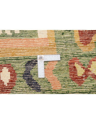 Tappeto Gabbeh Marrakech Pakistan 133x179 Verde