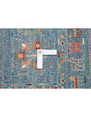 Rug Rubin Pakistan 166x240 Blue Teal Orange Red