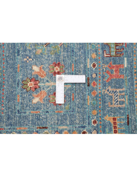 Rug Rubin Pakistan 166x240 Blue Teal Orange Red