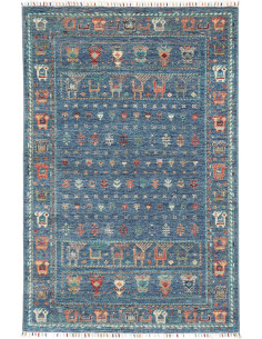 Rug Rubin Pakistan 120x183 Blue Terracotta Oran