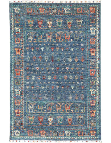 Rug Rubin Pakistan 120x183 Blue Terracotta Oran