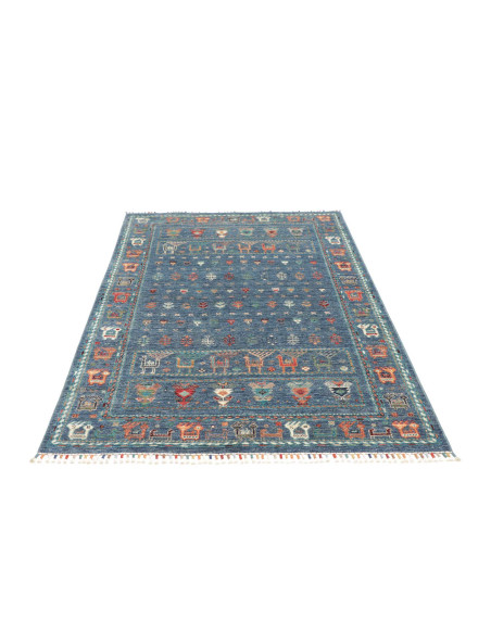 Rug Rubin Pakistan 120x183 Blue Terracotta Oran