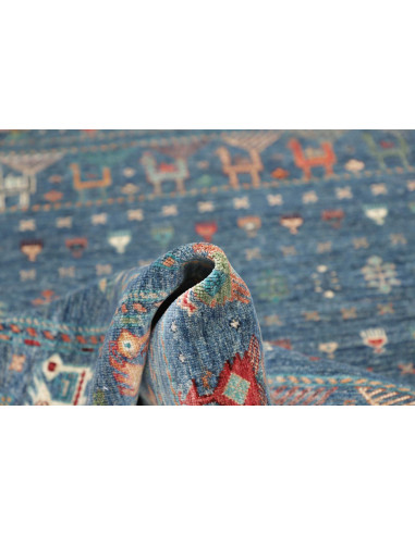 Rug Rubin Pakistan 120x183 Blue Terracotta Oran
