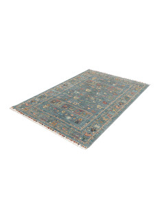 Rug Rubin Pakistan 127x181 Petrol Blue Ochre Ye 2