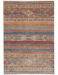 Rug Rubin Pakistan 170x238 Terracotta Blue Rust