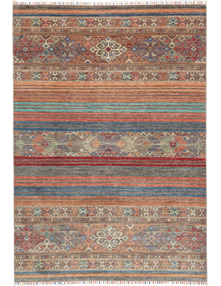 Rug Rubin Pakistan 170x238 Terracotta Blue Rust